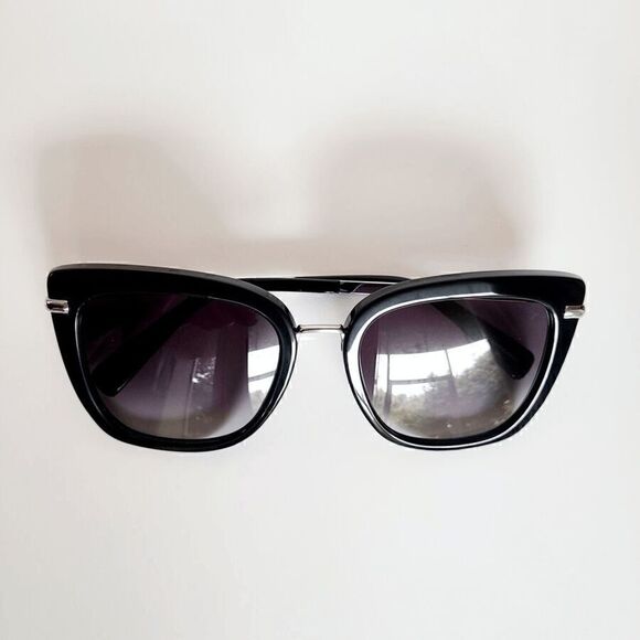 🖤 REBECCA MINKOFF Bessie 54MM Black Gradient Cat Eye Sunglasses NEW MSRP $198 - Picture 2 of 16